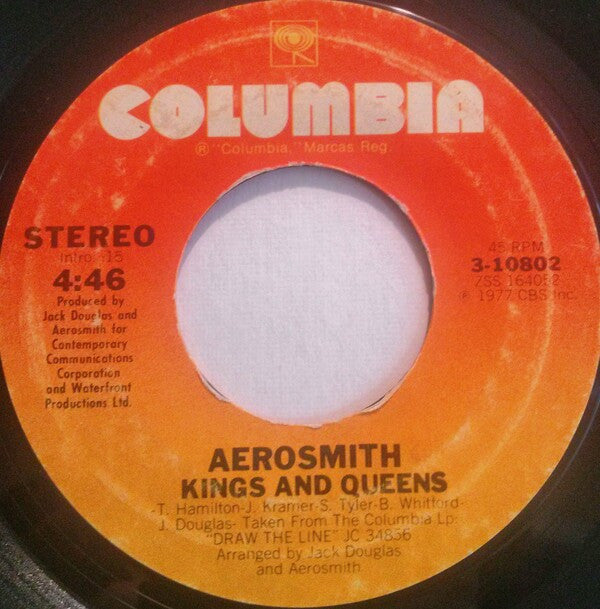 Aerosmith : Come Together / Kings And Queens (7", Single, Styrene, Ter)