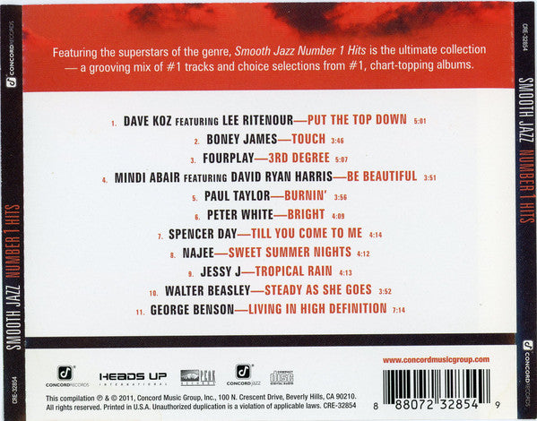 Various : Smooth Jazz Number 1 Hits (CD, Comp)
