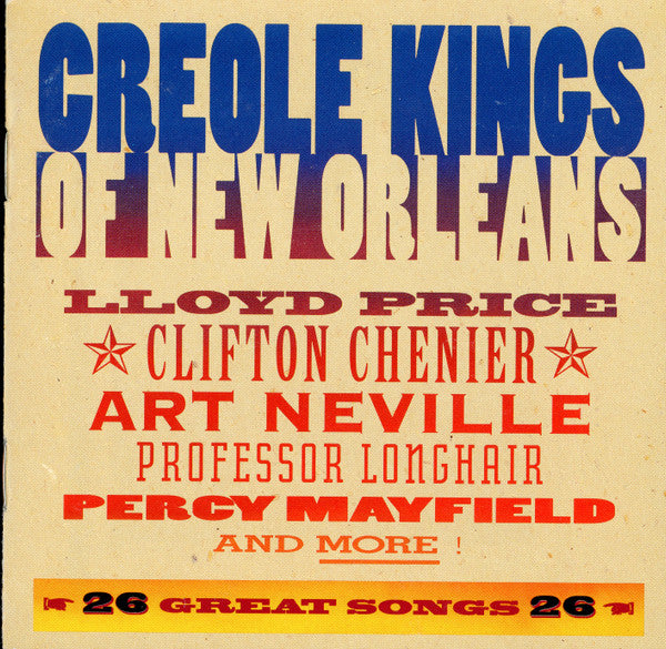 Various : Creole Kings Of New Orleans (CD, Comp, Promo)