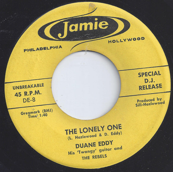 Duane Eddy And The Rebels : The Lonely One  (7", Promo)