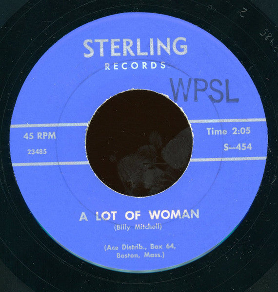 Billy Mitchell (15) : A Lot Of Woman / Rolling Stone (7")