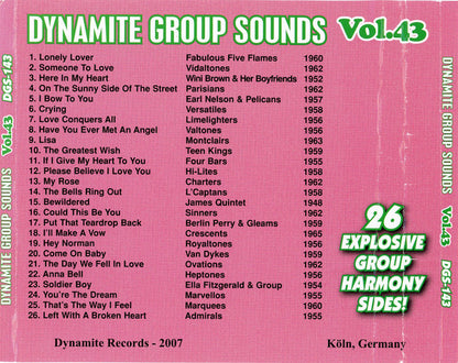 Various : Dynamite Group Sounds Vol. 43 - 26 Explosive Group Harmony Sides! (CD, Comp)