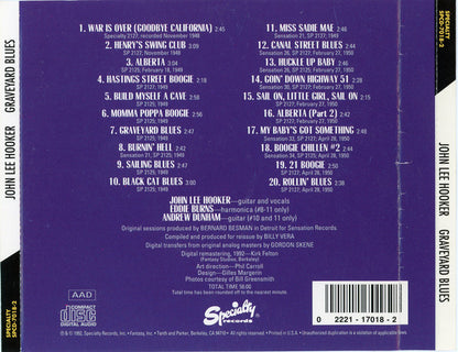 John Lee Hooker : Graveyard Blues (CD, Comp, Promo, RM)