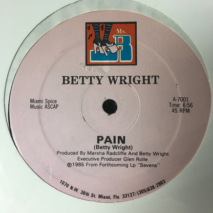 Betty Wright : Pain (12")