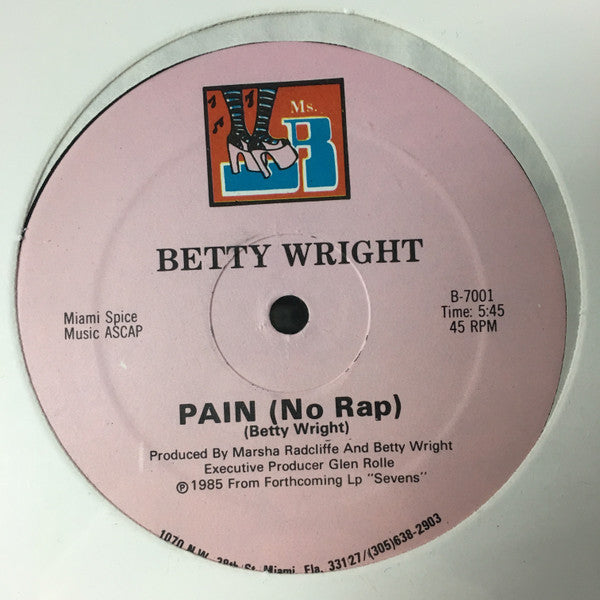 Betty Wright : Pain (12")