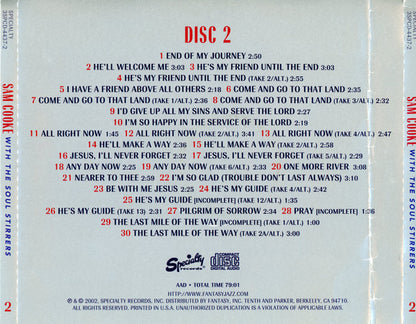 Sam Cooke With The Soul Stirrers : The Complete Specialty Recordings (3xCD, Comp, Promo + Box, Comp, RM)