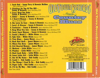 Various : Old Town Records Presents Country Blues (CD, Comp)