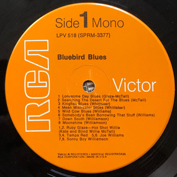 Various : Bluebird Blues (LP, Album, Comp, Mono, RE)