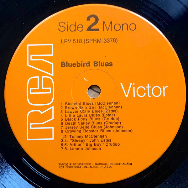 Various : Bluebird Blues (LP, Album, Comp, Mono, RE)