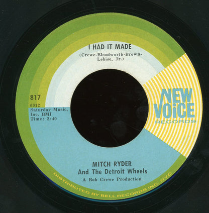 Mitch Ryder & The Detroit Wheels : Devil With A Blue Dress On & Good Golly Miss Molly / I Had It Made (7", Single)