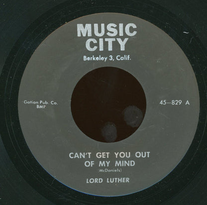Lord Luther / Al Lewis (5) And The Modernistics : Can't Get You Out Of My Mind / What Will The Outcome Be (7", RE)