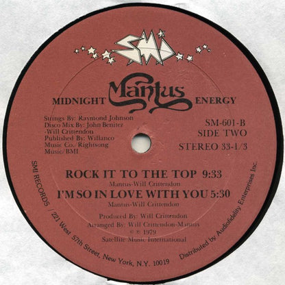 Mantus : Midnight Energy (LP, Album)