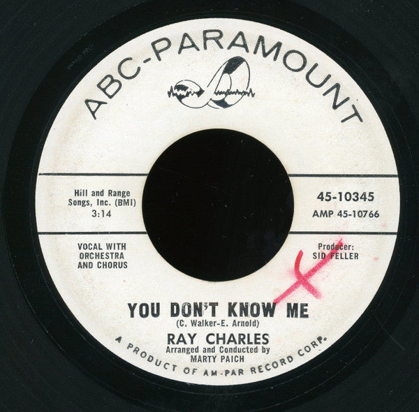 Ray Charles : You Don't Know Me / Careless Love (7", Promo)