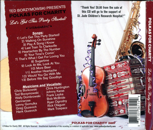 Polkas for Charity : Let's Get This Party Started (CD, Album)