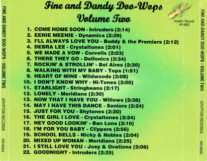 Various : Fine And Dandy Doo-Wops Volume 2 (CDr, Comp)