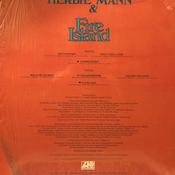 Herbie Mann & Fire Island (2) : Herbie Mann & Fire Island (LP, Album, MO )