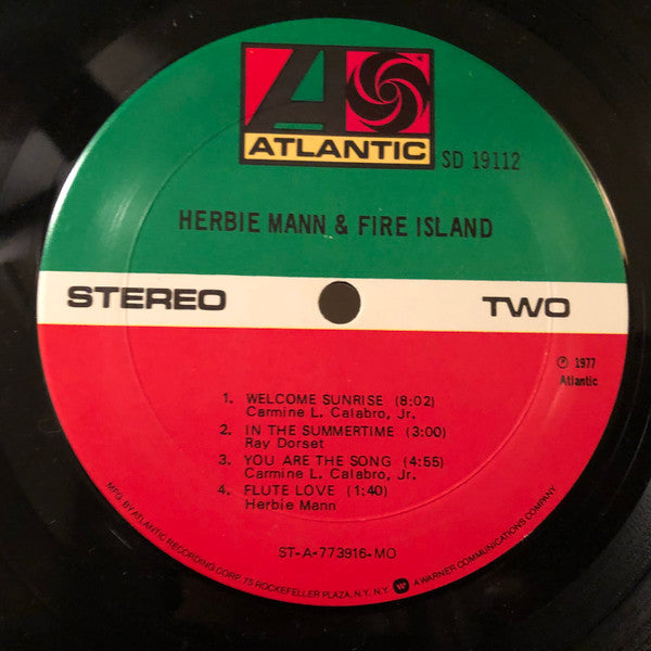 Herbie Mann & Fire Island (2) : Herbie Mann & Fire Island (LP, Album, MO )