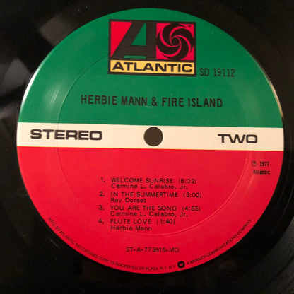 Herbie Mann & Fire Island (2) : Herbie Mann & Fire Island (LP, Album, MO )