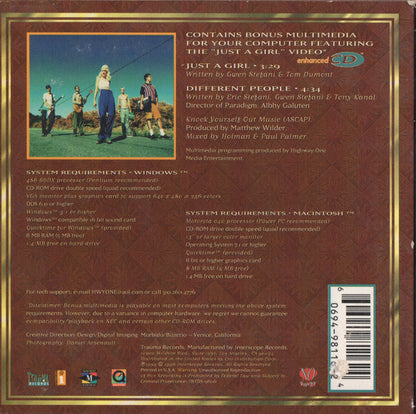 No Doubt : Just A Girl (CD, Single, Enh)