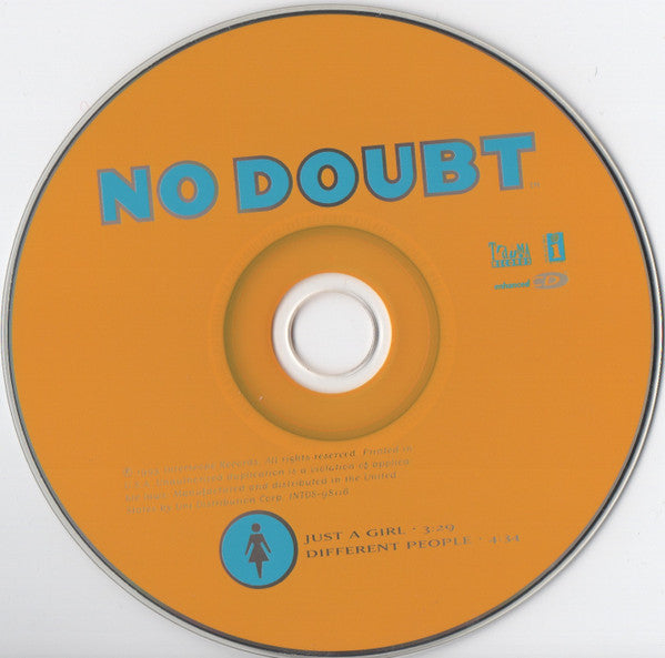 No Doubt : Just A Girl (CD, Single, Enh)
