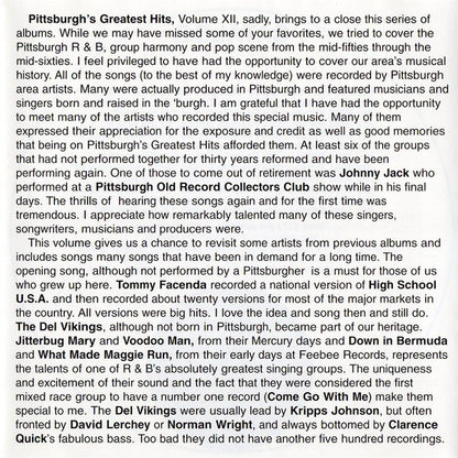 Various : Pittsburgh's Greatest Hits Volume XII (CD, Comp)