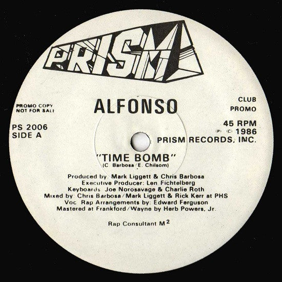 Alfonso Ribeiro : Time Bomb (12", Promo)