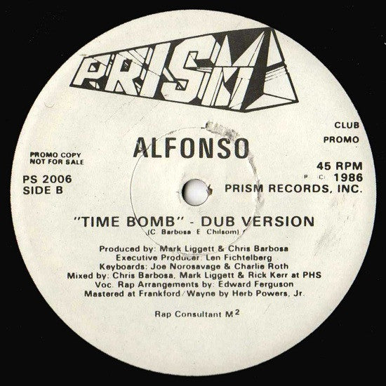 Alfonso Ribeiro : Time Bomb (12", Promo)