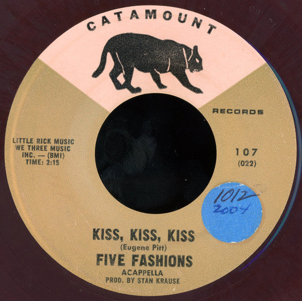 The Five Fashions : My Girl / Kiss, Kiss, Kiss (7", Red)
