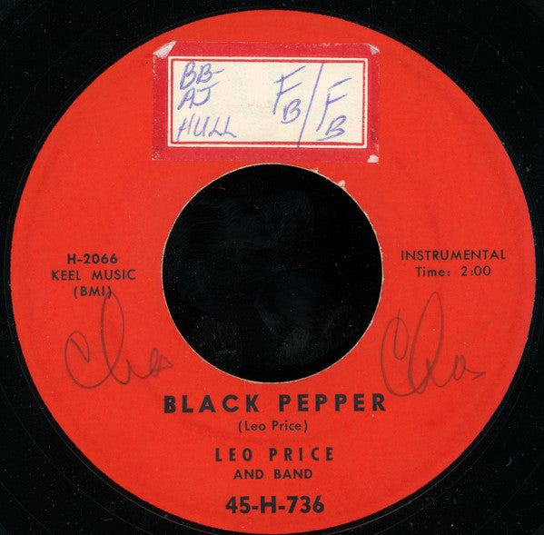 Leo Price & Band : Black Pepper / Just Wait And See (7")