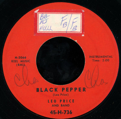 Leo Price & Band : Black Pepper / Just Wait And See (7")