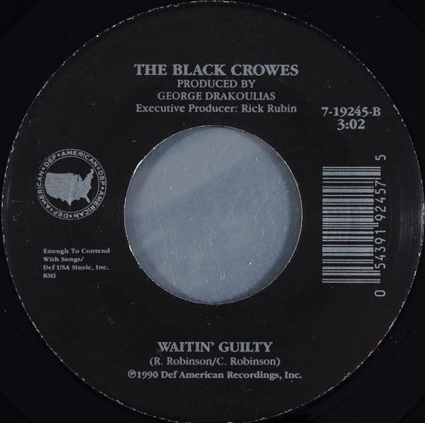 The Black Crowes : Hard To Handle (7", Single)