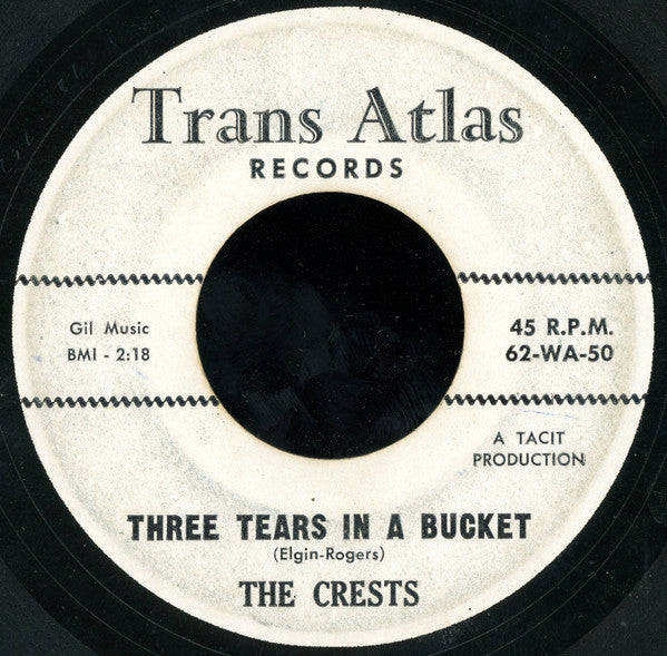 The Crests : The Actor / Three Tears In A Bucket (7")
