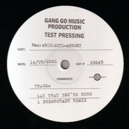 Fragma : Say That You're Here (12", TP)