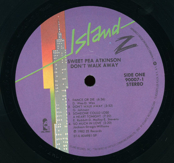Sweet Pea Atkinson : Don't Walk Away (LP, Album, SP )