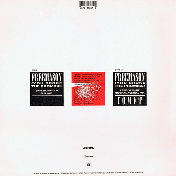 Boxcar : Freemason (You Broke The Promise) (12", Single)