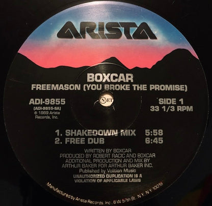 Boxcar : Freemason (You Broke The Promise) (12", Single)
