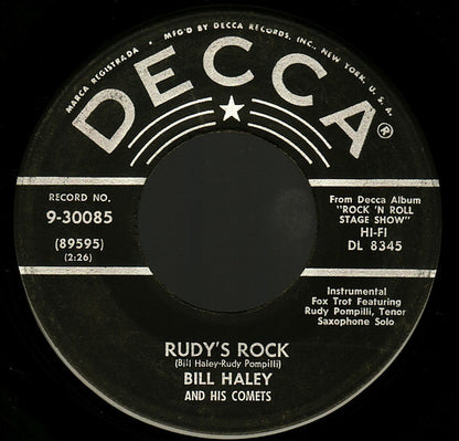 Bill Haley And His Comets : Rudy's Rock / Blue Comet Blues (7", Single, Glo)