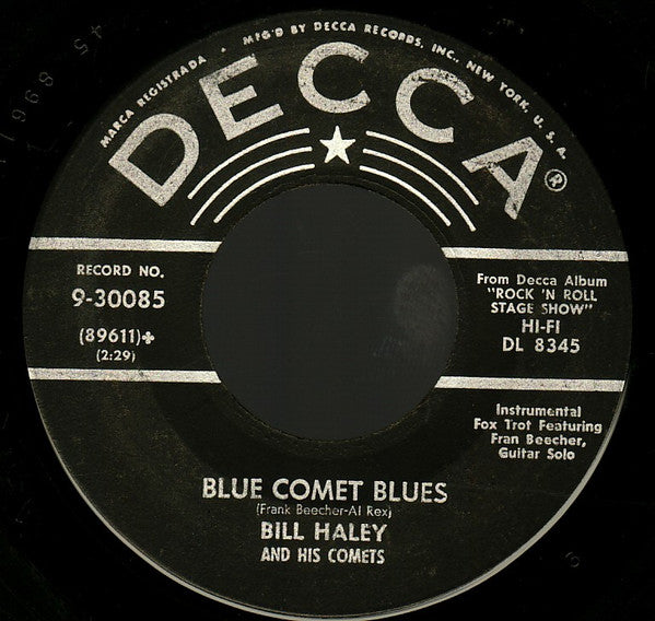 Bill Haley And His Comets : Rudy's Rock / Blue Comet Blues (7", Single, Glo)