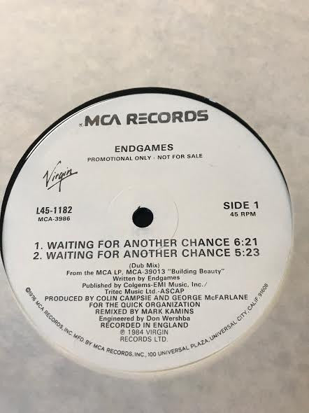Endgames : Waiting For Another Chance / Desire (12", Promo)