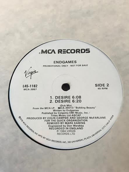 Endgames : Waiting For Another Chance / Desire (12", Promo)