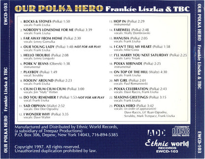 Frankie Liszka & TBC : Our Polka Hero (CD, Album)