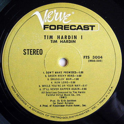 Tim Hardin : Tim Hardin 1 (LP, Album, RP)