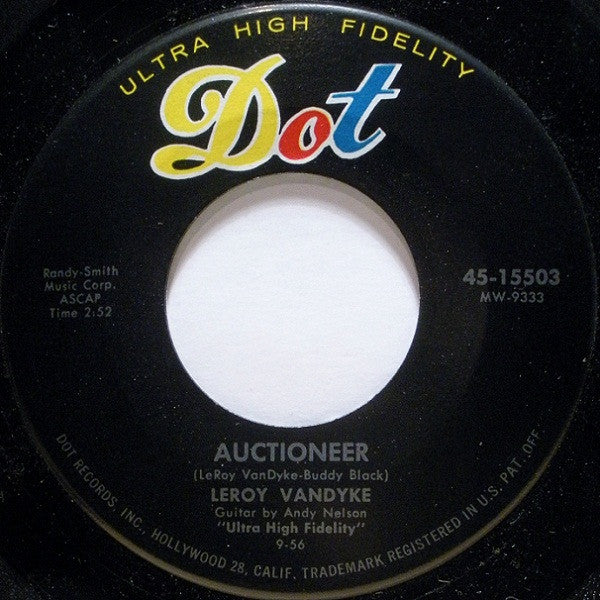 Leroy Van Dyke : Auctioneer (7", Single, Ind)