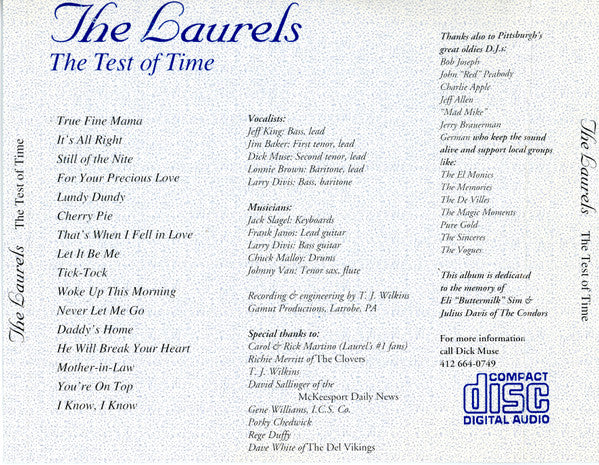 Laurels (2) : The Test Of Time (CD, Album)