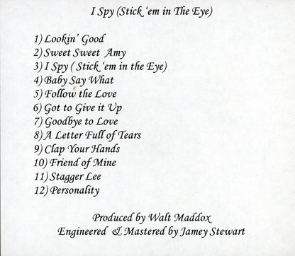 The Marcels : I Spy (Stick 'Em In The Eye) (CDr, Album)