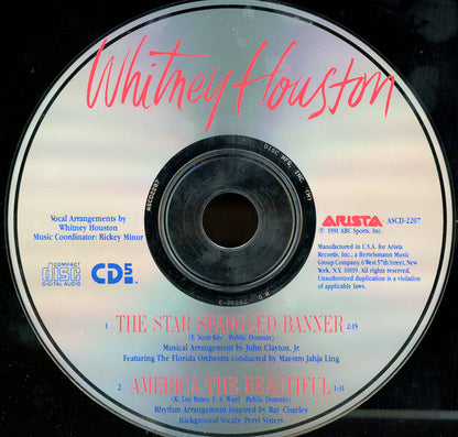 Whitney Houston : The Star Spangled Banner (CD, Single)