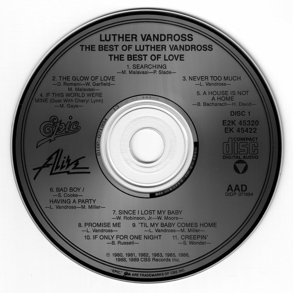 Luther Vandross : The Best Of Luther Vandross...The Best Of Love (2xCD, Comp, RM)