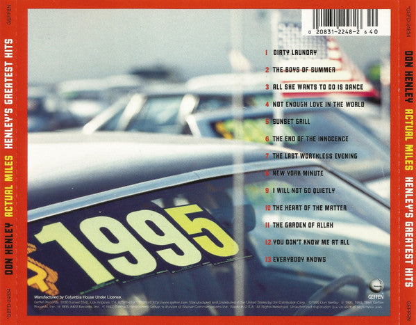 Don Henley : Actual Miles (Henley's Greatest Hits) (CD, Comp, Club, RE, Com)