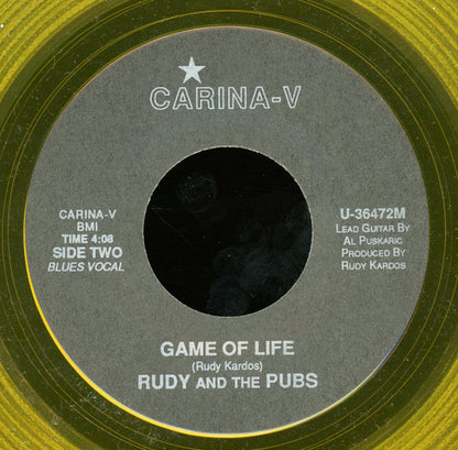 Rudy & the Pubs : Pretty White Dove / Game Of Life  (7", Yel)
