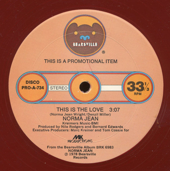 Norma Jean Wright : Saturday / This Is The Love (12", Promo, Tra)
